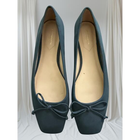 Liz Claiborne Navy Blue Ballet Flats with Bow & Memory Foam Comfort – Women’s 9 - Picture 1 of 8